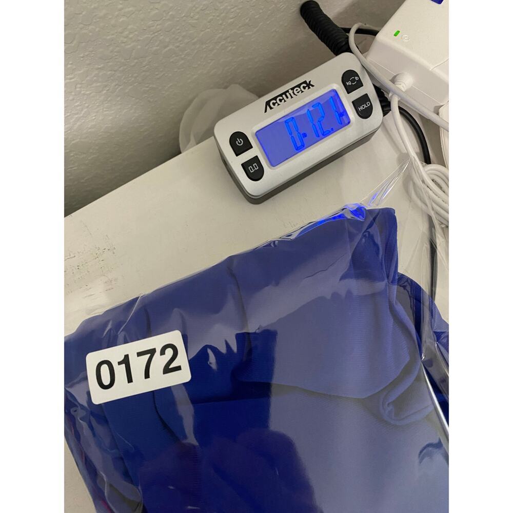 Adrianna Papell Blue Knee Length Dress Size 10 Ruched Waist Cap Sleeve Work - Picture 11 of 11